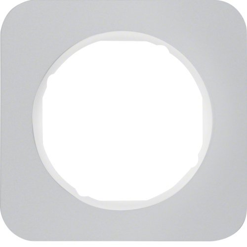 R.1 Ramka 1-krotna, aluminium/biały Berker