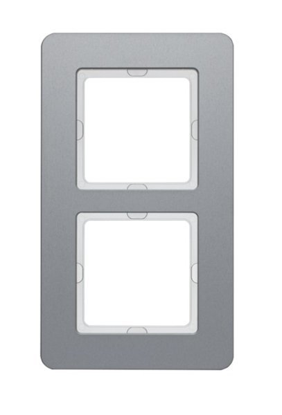 Q.7 Ramka 2-krotna, aluminium Berker