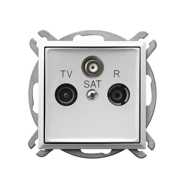 Gniazdo RTV-SAT końcowe Biały Ospel Aria GPA-US/m/00