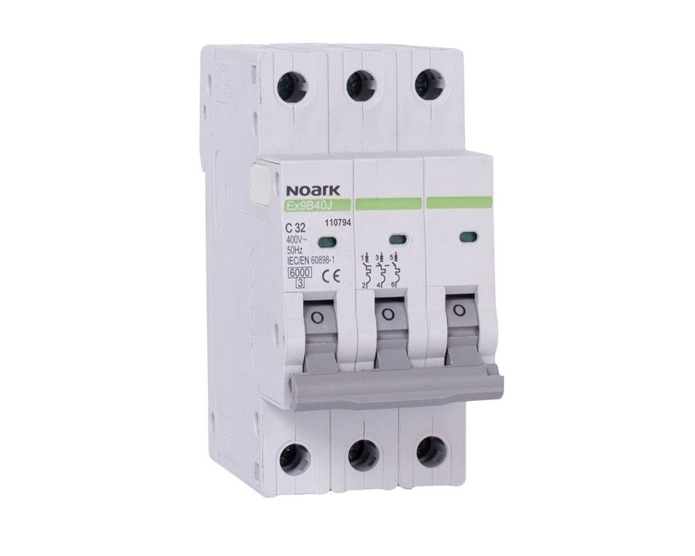 Wyłącznik nadprądowy typu slim Ex9B40J 3P B10 AC 110746 Noark