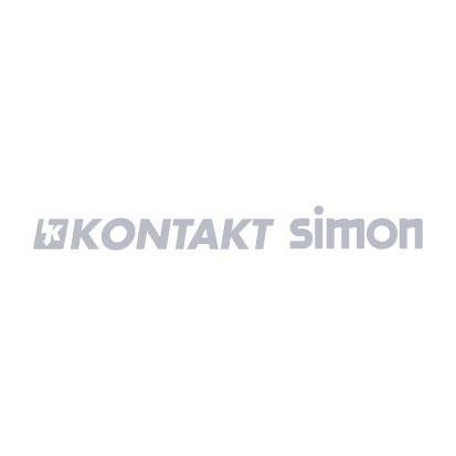 Minikolumna 2-stronna, wys. 316mm, 2x2-modułowa, 8x K45; czysta biel Simon Connect