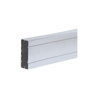 Kanał 1-kom. Cabloplus TS ALU 130x55mm, osprzęt uniwersalny, dł. 2 mb, aluminium Simon Connect