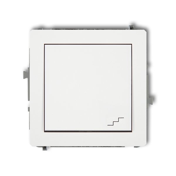 Mechanizm łącznika schodowego biały Karlik Deco DWP-3