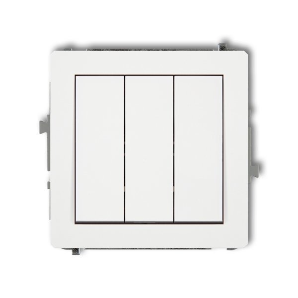 Mechanizm łącznika potrójnego biały Karlik Deco DWP-7