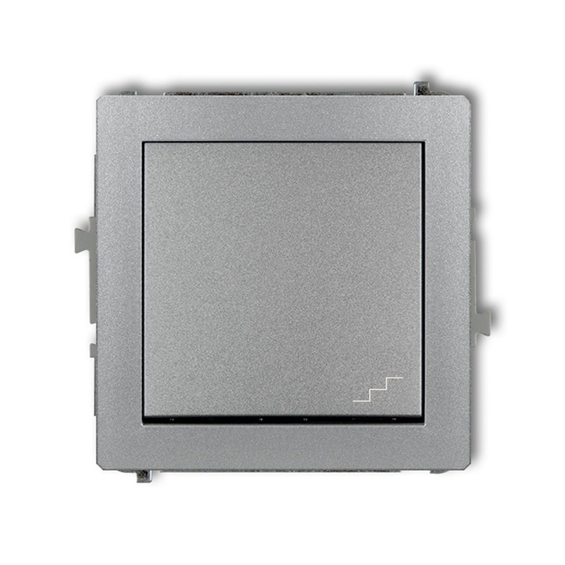Mechanizm łącznika schodowego srebrny metalik Karlik Deco 7DWP-3