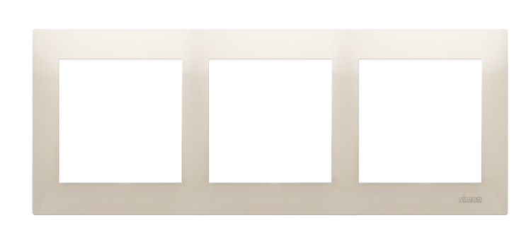 Simon 54 Premium Krem Ramka 3-krotna uniwersalna IP20/IP44, DR3/41
