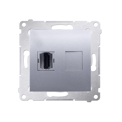 Simon 54 Premium Srebrny Gniazdo HDMI (moduł), DGHDMI.01/43