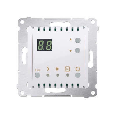 Simon 54 Premium biały DTRNW.01/11 Regulator temperatury z wyświetlaczem (moduł) 16A biały