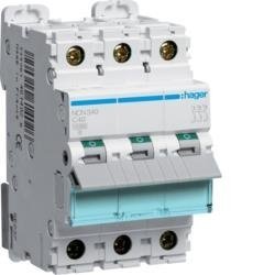 MCB Wyłącznik nadprądowy 10kA 3P C 40A NCN340 Hager