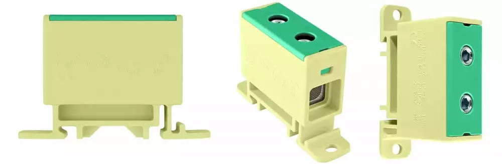 ZŁĄCZKA SZYNOWA 1-TOROWA 35MM2 ZGX 1x35 ŻÓŁTO - ZIELONA-INCOBEX