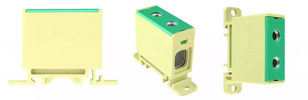 ZŁĄCZKA SZYNOWA 1-TOROWA 50MM2 ZGX 1x50 ŻÓŁTO - ZIELONA-INCOBEX