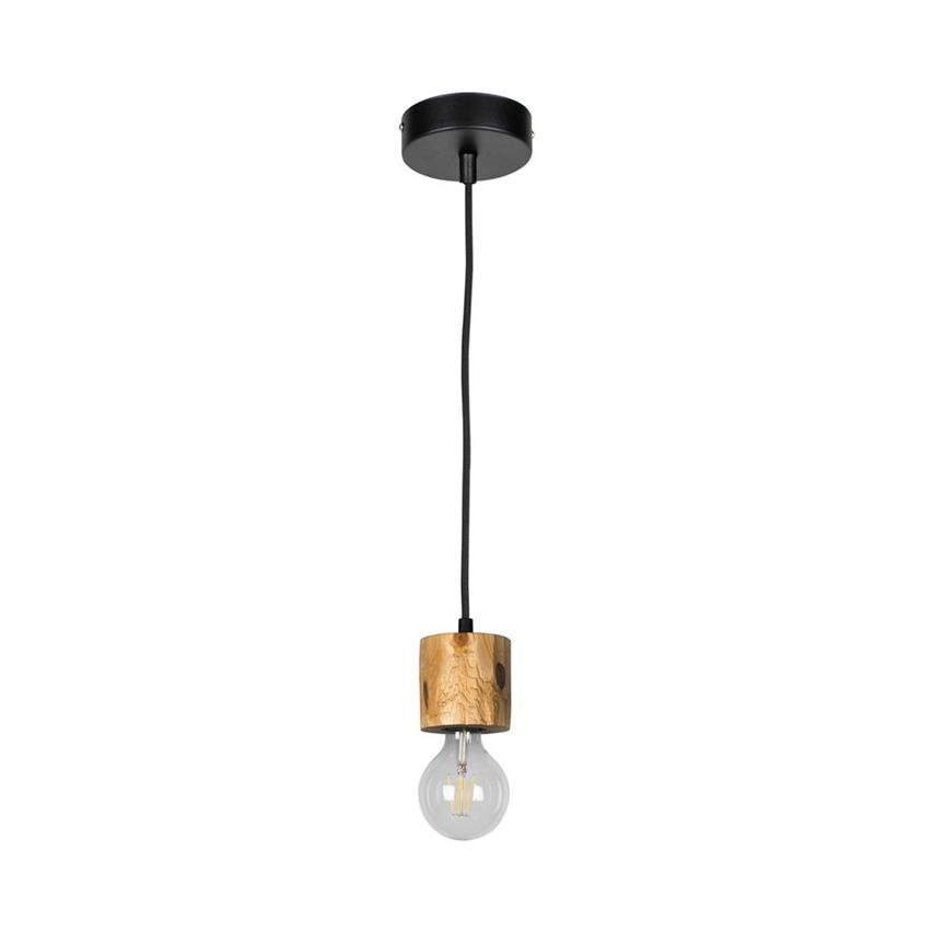 Pino Lampa Wisząca 1xE27 Max.60W Sosna Bejcowana/Czarny