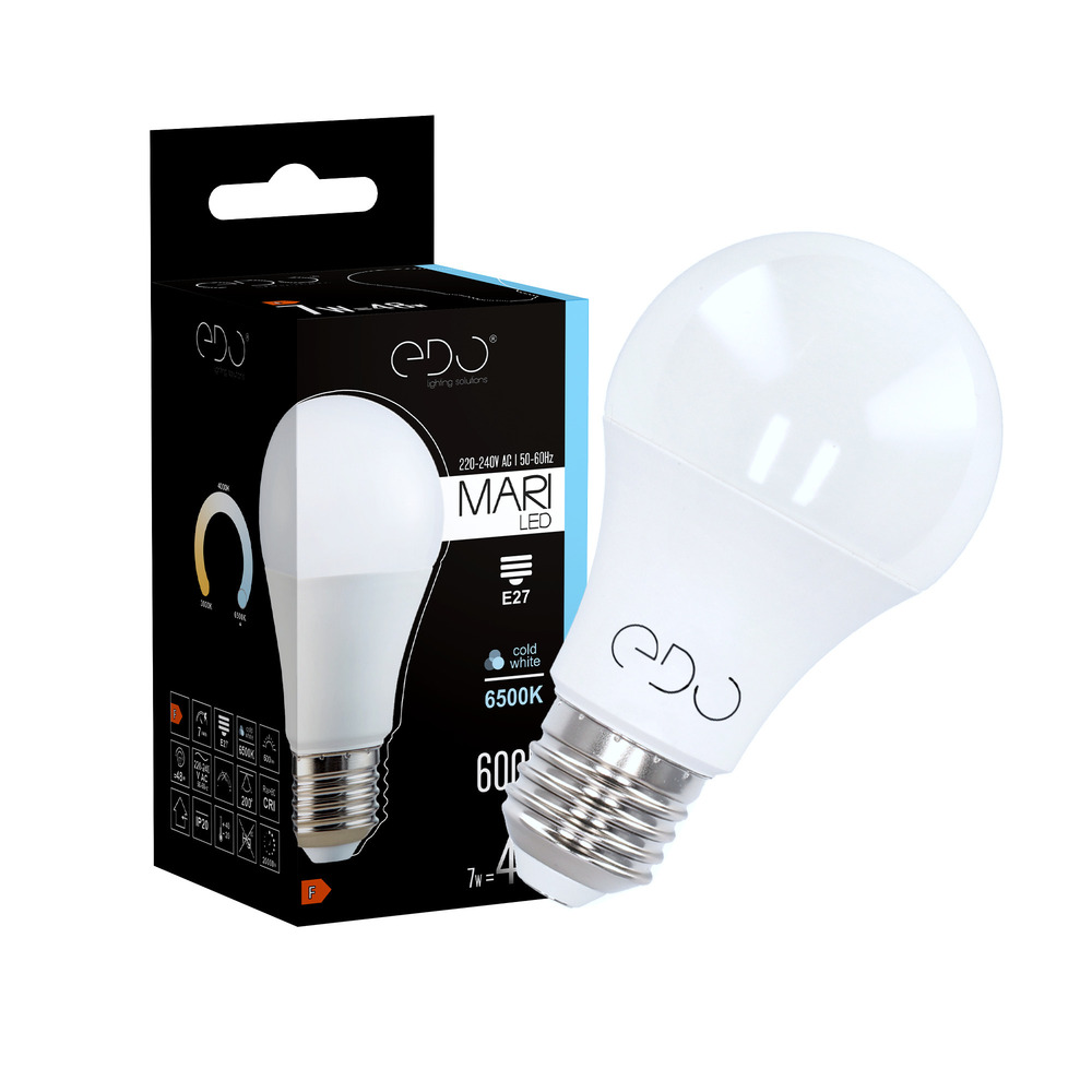 Żarówka MARI LED E27 7W 6500K zimna CW 600lm EDO777586 EDO Solutions