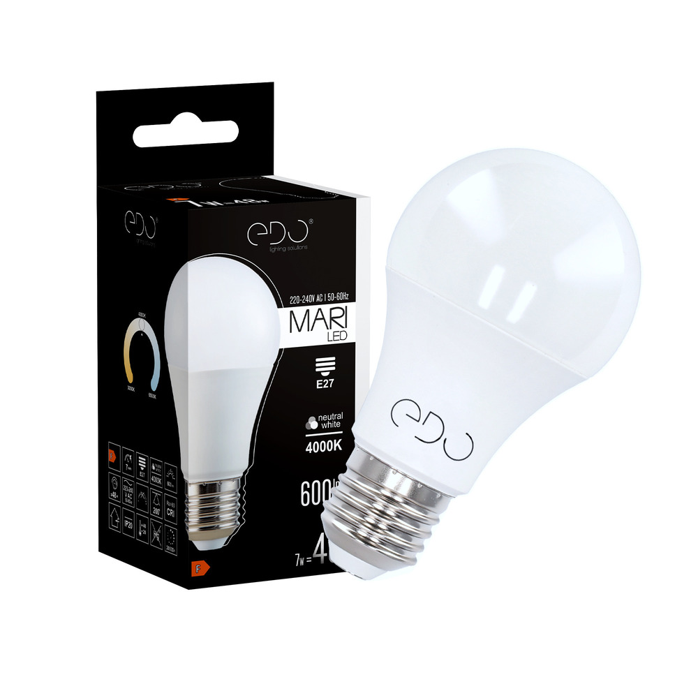 Żarówka MARI LED E27 7W 4000K neutralna NW 600lm EDO777585 EDO Solutions