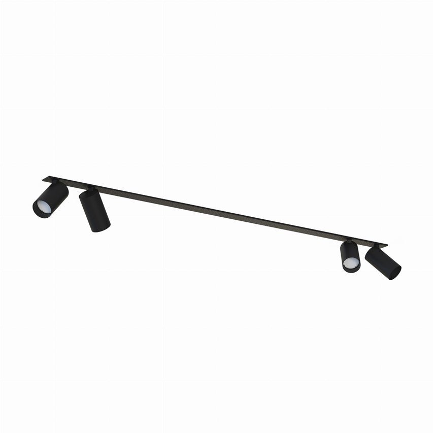 Oprawa wpuszczana MONO SURFACE IV BLACK 4xGU10 Czarna IP20 220-230V 10W