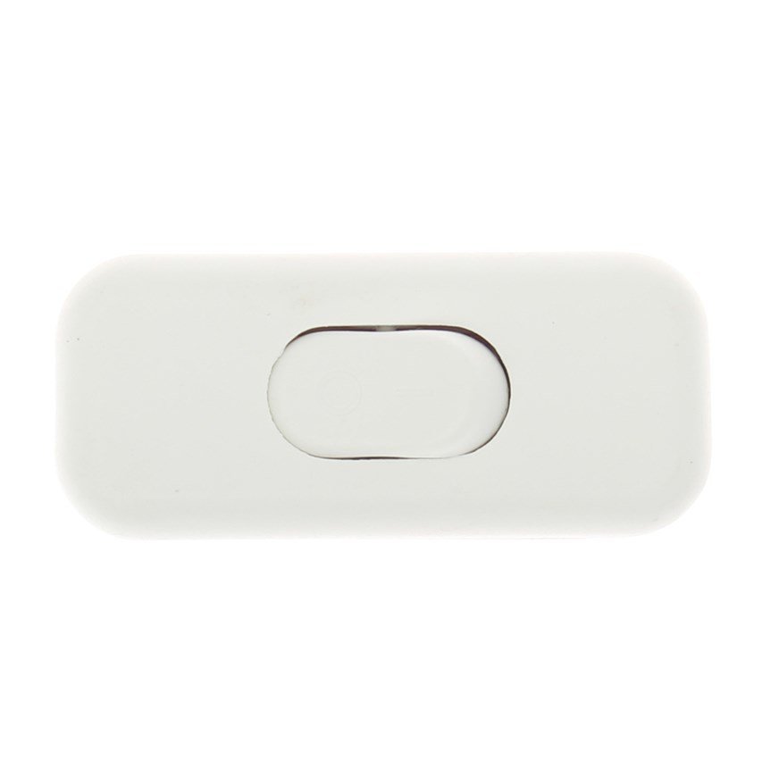 Wyłącznik kołyskowy przelotowy, 2-torowy, 2,5A, 250V; biały
