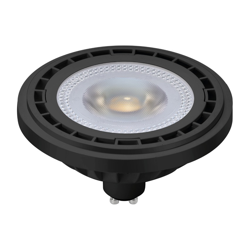 ŻARÓWKA AR111 GU10 6W 3000K 510lm przy 360° 450lm przy 90° Czarna