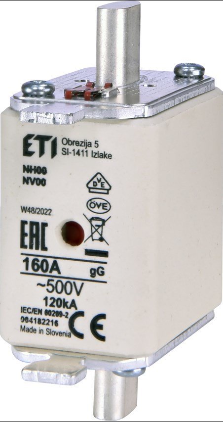 Wkładka topikowa NH00 gG 160A/500V