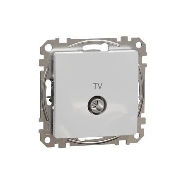 Gniazdo TV przelotowe (10dB) srebrny IP20 SDD113478 Sedna Design Schneider Electric