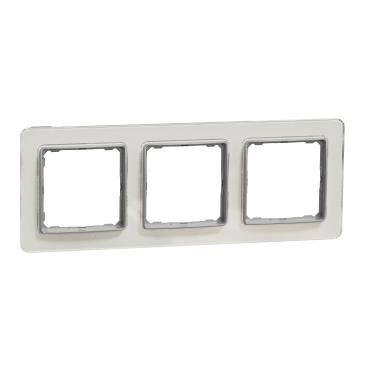 Ramka 3-krotna szkło białe IP20 SDD360803 Sedna Elements Schneider Electric