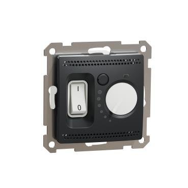 Regulator temperatury z wbudowanym czujnikiem antracyt IP20 SDD114506 Sedna Design Schneider Electric