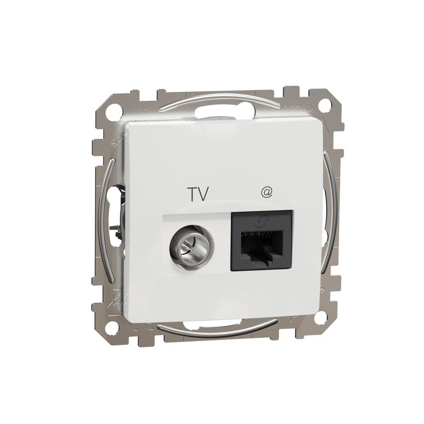 Gniazdo komputerowe-TV (kat.6 UTP) biały IP20 SDD111469T Sedna Design Schneider Electric