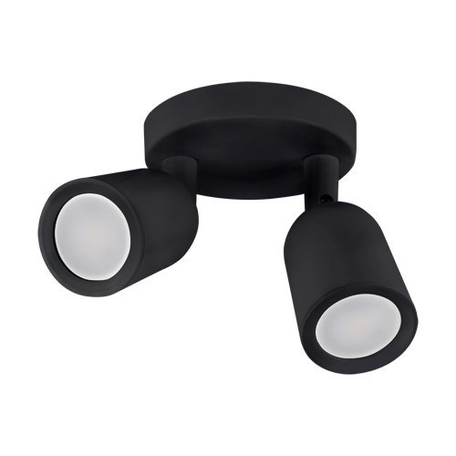 Kinkiet BOGNA czarny LED 2x LED GU10 20W IP20 03985 STRÜHM