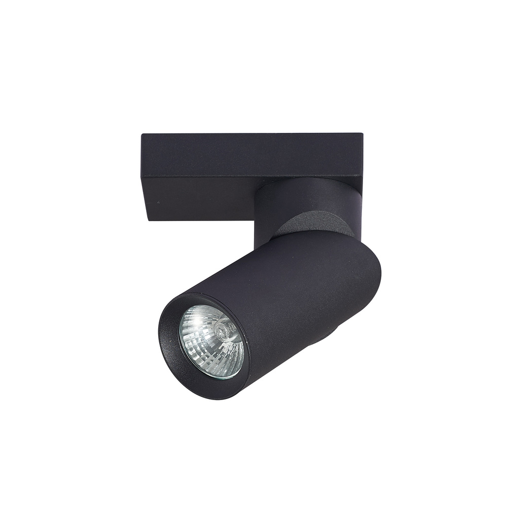 Reflektor sufitowy FALGA 1 Black, lampa sufitowa 1 punktowa, natynkowa, GU10 czarna, EDO777441 EDO Solutions