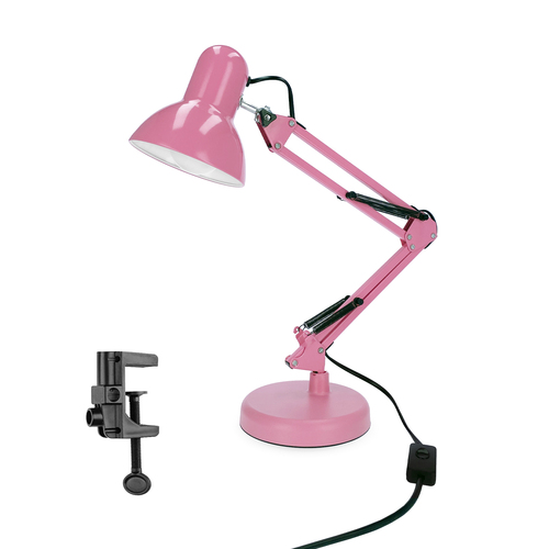 Lampka biurkowa różowa PIXI Pink E27 zestaw podstawa i klips  EDO777366 <span class="keyword" >EDO Solutions</span>