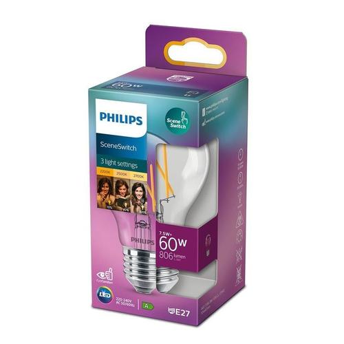 Żarówka LED Classic SceneSwitch A60 E27 7,5W =60W  2200/2500/2700K 806lm Philips