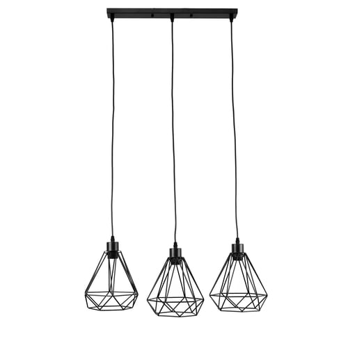Lampa wisząca ALAMBRA SORO 3xE27 czarna EDO777195 EDO Solutions