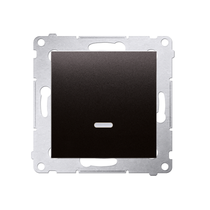 <span class="keyword" >Łącznik</span> krzyżowy z podświetleniem LED bez piktogramu (moduł) 10AX 250V szybkozłącza antracyt Simon 54 DW7L.01/X/48...