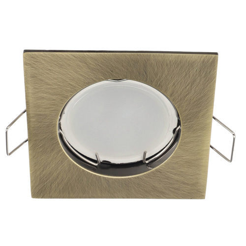 Oczko sufitowe RAMI Brass GU10 IP20 oprawa wpuszczana kwadratowa mosiężna EDO777318 <span class="keyword" >EDO Solutions</span>