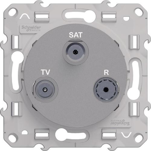 Gniazdo R/TV/SAT końcowe aluminium Odace S53D460 Schneider Electric
