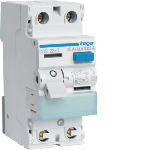 RCCB Wyłącznik różnicowoprądowy 1P+N 25A/30mA Typ A QuickConnect