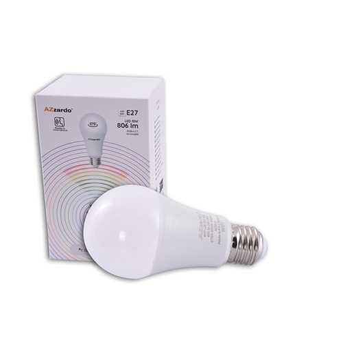 <span class="keyword" >Żar</span>ówka LED RGB WiFI E27 10W 806lm Azzardo AZ3213