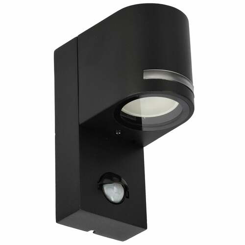 Ogrodowa oprawa elewacyjna, kinkiet z czujnikiem ruchu VIRA 1 SENSOR GU10 czarny IP54 EDO777376 <span class="keyword" >EDO Solutions</span>