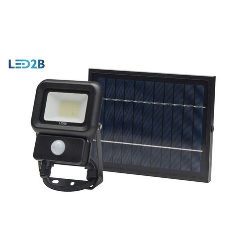Ledowy naświetlacz solarny z czujnikiem ruchu SOLAR LED NCS 10W barwa ZIMNOBIAŁA LED2B