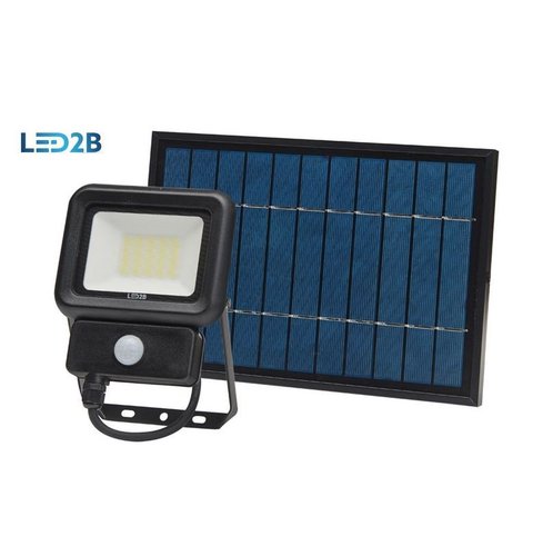 Ledowy naświetlacz solarny z czujnikiem ruchu SOLAR LED NCS 20W barwa ZIMNOBIAŁA LED2B