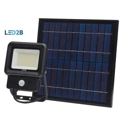 Ledowy naświetlacz solarny z czujnikiem ruchu SOLAR LED NCS 30W barwa ZIMNOBIAŁA LED2B