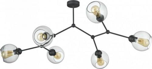 Lampa Wisząca FAIRY grafit, czarny 6x E27  60W 2731 TK Lighting