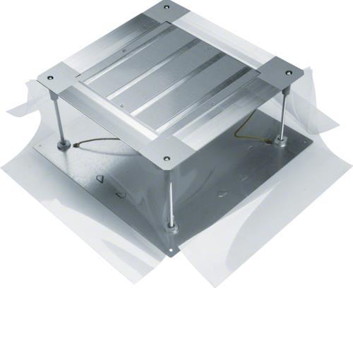Uniwersalna puszka podłogowa na płycie rozmiar 2 215-265mm stal tehalit.UK Hager