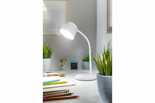 Lampka biurkowa LED HELIN biała IP20 6W 350lm 4000K GTV