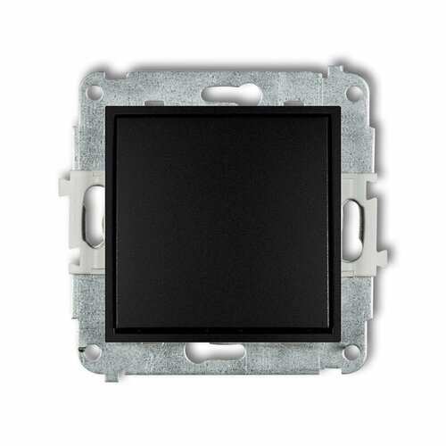 Mechanizm łącznika schodowego (jeden klawisz bez piktogramu) czarny mat ICON 12IWP-3.1