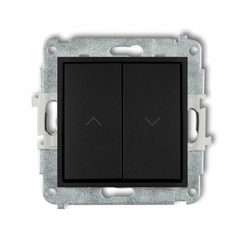 Mechanizm łącznika zwiernego żaluzjowego czarny mat ICON 12IWP-8