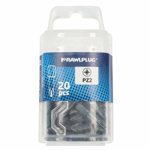 Długie bity Torsion Pozidriv2 PZ2x25mm opakowanie plastikowe 20 szt