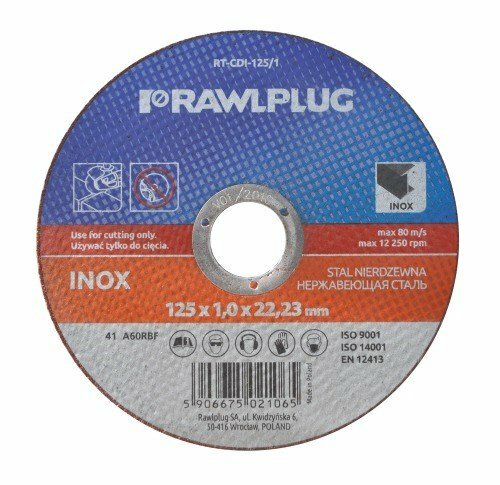 Tarcza korundowe do cięcia stali nierdzewnej 125x1,0x22,23mm