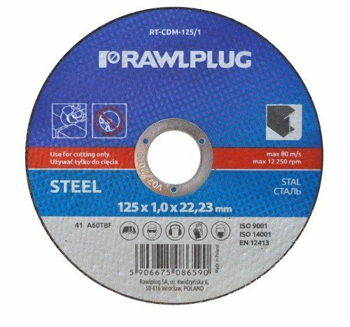 Tarcza korundowe do cięcia stali 125x1,0x22,23mm