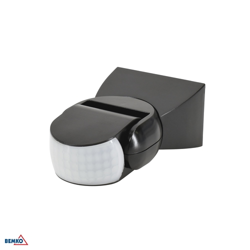Czujnik ruchu 1200W 180* IP65 czarny Bemko
