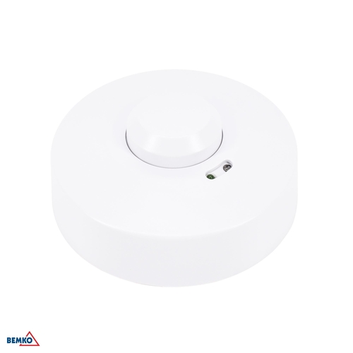 Czujnik mikrofalowy 1200W 360* IP20 okrągły biały Bemko